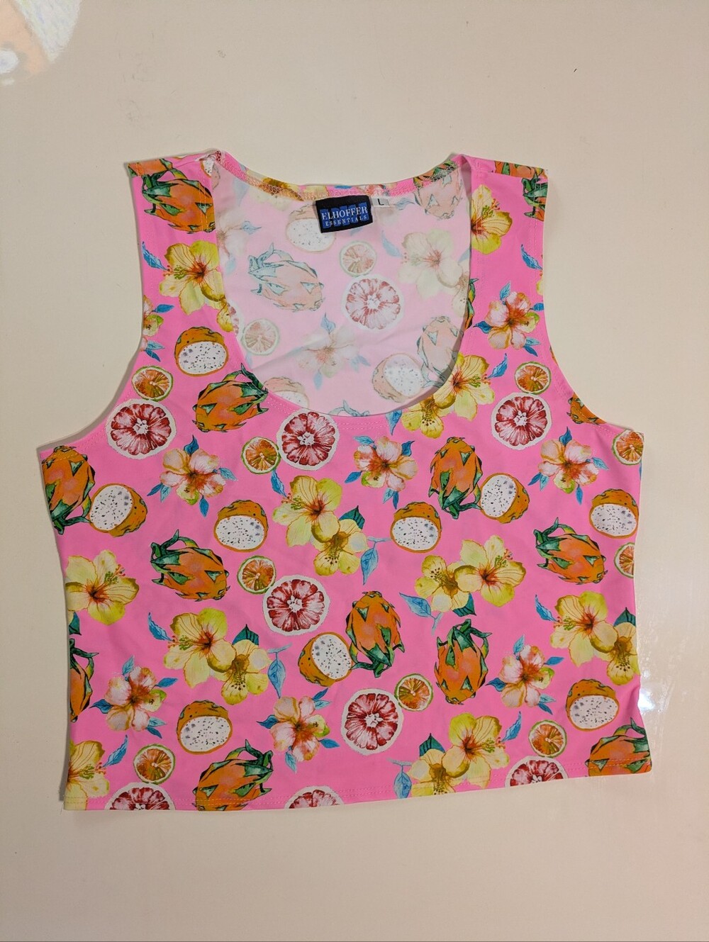 Elhoffer Design Essential Buffy Crop Top NWOT L